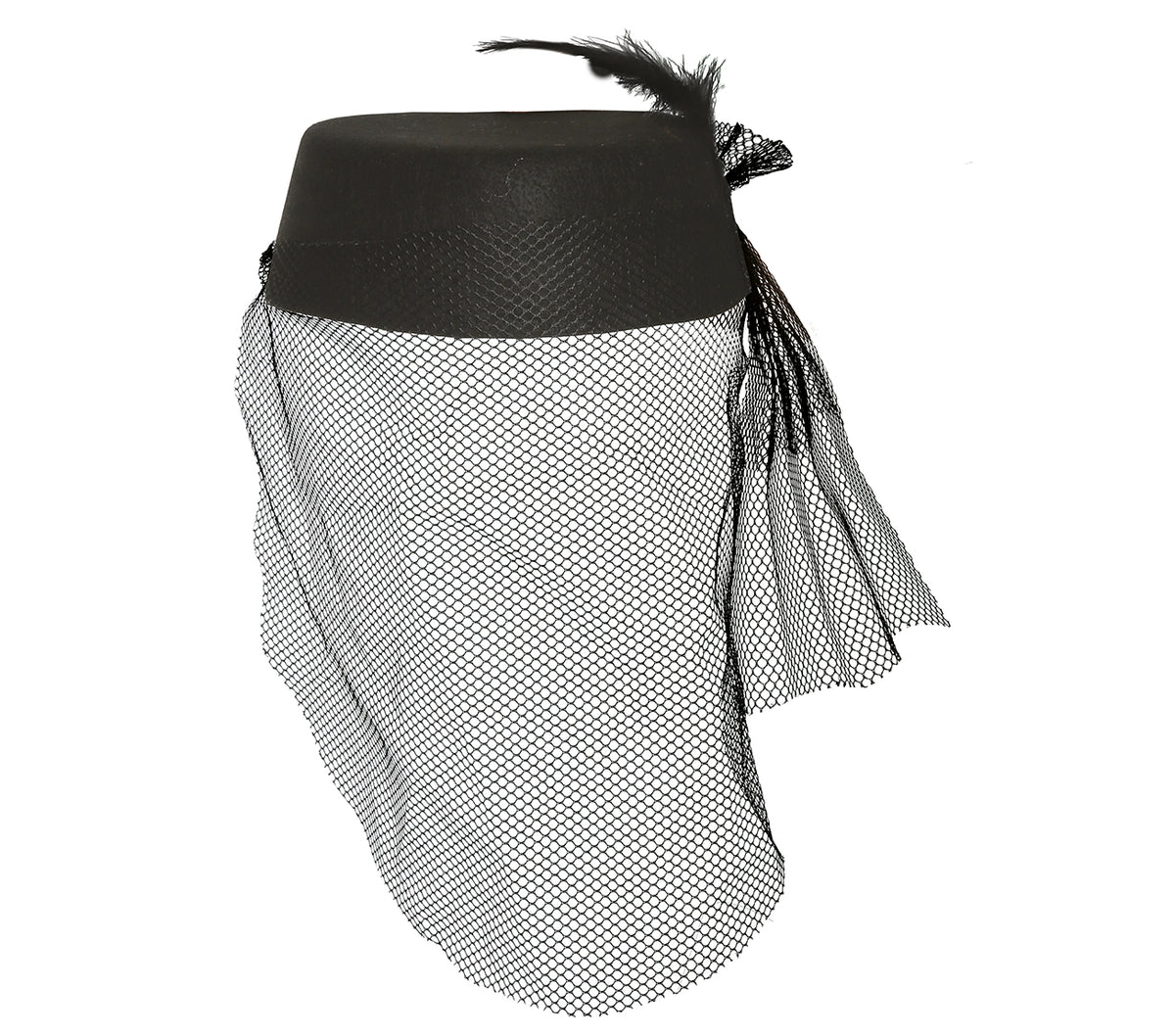 Chapeau Veuve / Chapeau Voilette Noir / Chapeau Gatsby Voilette Noir / La Maison Du Déguisement