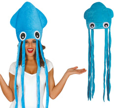Chapeau Poulpe Bleu / Coiffe pieuvre Blau / Chapeau Calamar / La Maison Du Déguisement