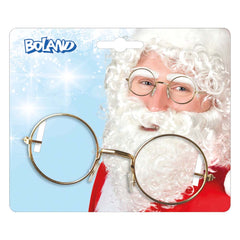 Lunettes Fines Rondes Dorées / Lunettes Père Noël / La Maison Du Déguisement