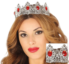 Diadème Princesse Métal Argent / Couronne de Reine Métal / La Maison Du Déguisement