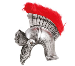 Casque Romain avec Plumes Argent / Casque Spartiate / La Maison Du Déguisement