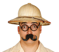 Casque Colonial Beige / Chapeau Colonial Aventurier Paille / Chapeau de Paille Colonial / La Maison Du Déguisement
