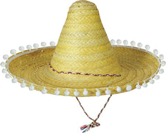 Chapeau Sombrero Paille Jaune / Sombrero Mexicain Paille / La Maison Du Déguisement