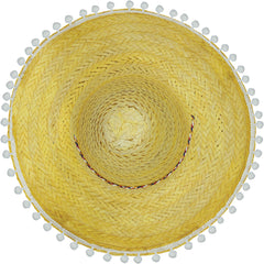 Chapeau Sombrero Paille Jaune / Sombrero Mexicain Paille / La Maison Du Déguisement