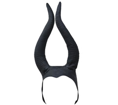 Coiffe Démon Maléfique Latex / Casque Latex Avec Cornes Souple / La Maison Du Déguisement