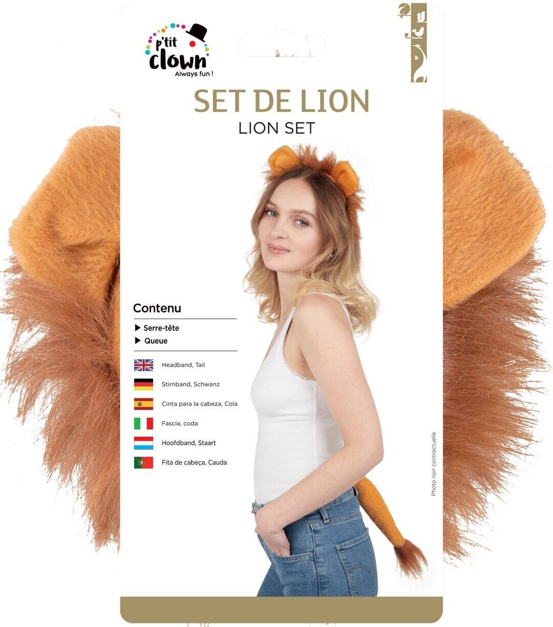 Set De Lion / Kit De Lion / Ensemble d’accessoires Déguisement Lion / La Maison Du Déguisement