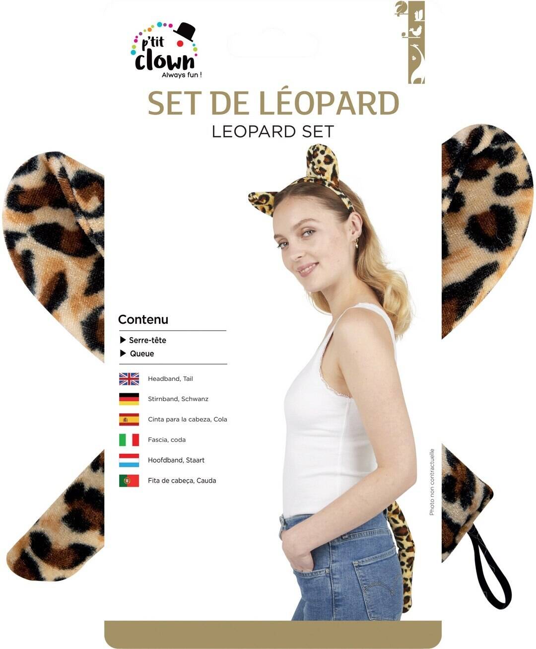 Set De Léopard / Kit Léopard / Ensemble d’accessoires Déguisement Léopard / La Maison Du Déguisement
