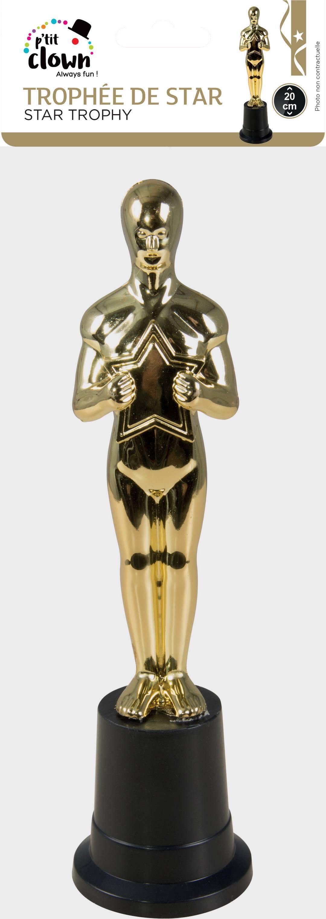 Oscar Or / Statuette Oscar / Trophée De Star Doré / La Maison Du Déguisement