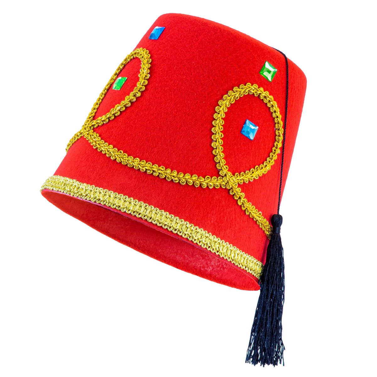 Chapeau Fez Turc Rouge Luxe / Chapeau Fez Fadime Luxe / La Maison Du déguisement