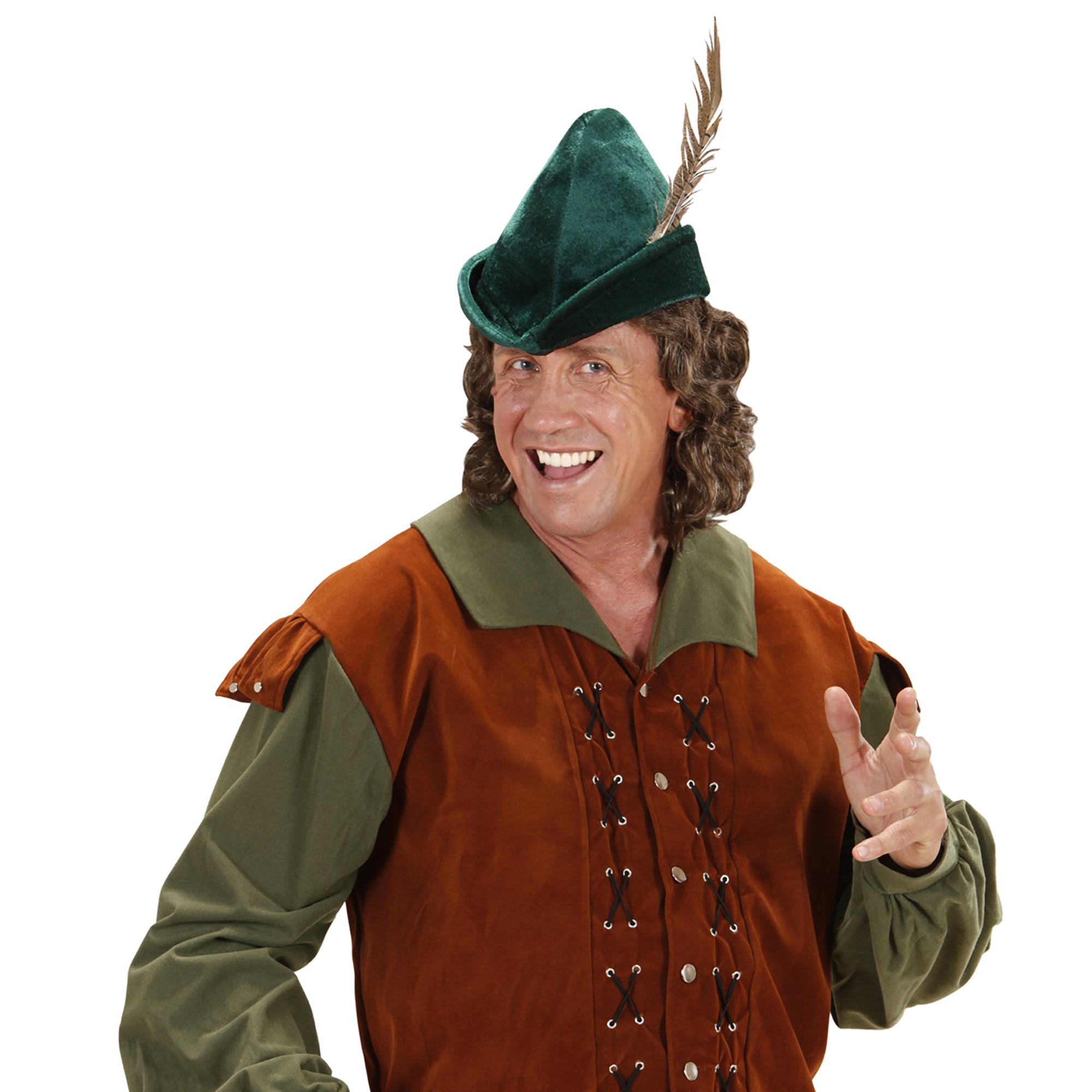 Chapeau De Prince Des Voleurs avec Plume / Chapeau de Robin des Bois / La maison du déguisement