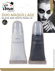 Maquillage Duo Fard Blanc et Noir / Duo Maquillage Noir et Blanc / La Maison Du Déguisement