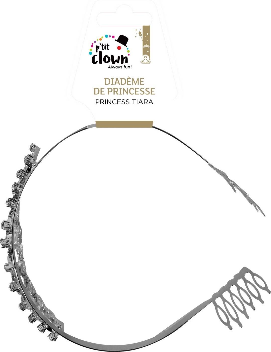 Diadème Princesse Strass Argent / Couronne Black Swan Strass Argent En Métal / La Maison Du Déguisement