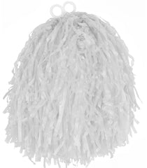 Pompon Blanc De Cheerleader / Pom Pom Blanc Luxe / La maison Du Déguisement
