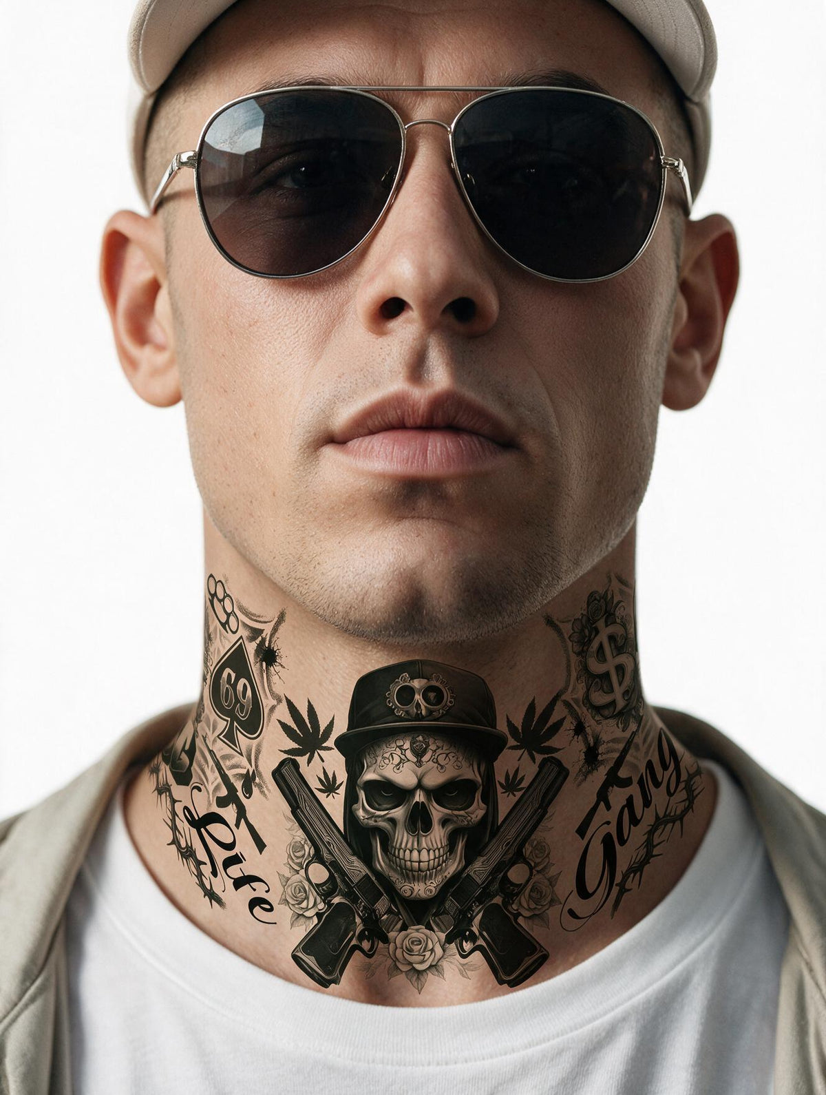 Tatouage Gangsta / Faux Tatouages Gangsta et Thug Life / La Maison Du Déguisement