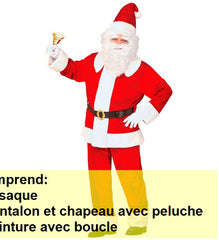 Déguisement De Père Noël Super Deluxe En Velours / Costume Santa claus Américain Super Deluxe En Velours / La Maison Du Déguisement