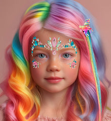 Strass Autocollant Pour Le Visage Licorne / Bijoux Paillettes Autocollantes Licorne / La Maison Du Déguisement