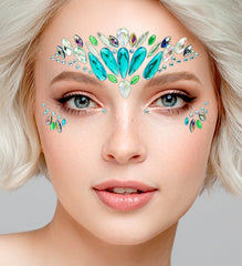 Strass Autocollant Pour Le Visage Diamants Sirène / Bijoux Paillettes Autocollantes Mystic Mermaid / La Maison Du Déguisement