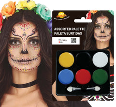 Palette assortie 6 couleurs / Palette De Maquillage / Kit Maquillage / La Maison Du Déguisement