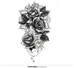 Faux Tatouage Roses / La Maison Du Déguisement