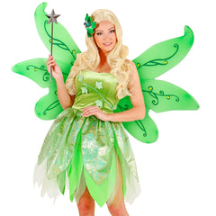 Ailes De Fée Vert GM / Maxi Ailes Vertes Avec Gammes / La Maison Du Déguisement