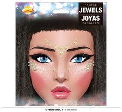 Strass Autocollant Pour Le Visage Perles Blanc / Bijoux Perles Paillettes Autocollantes  / La Maison Du Déguisement