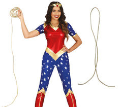 Lasso Dorée / Corde Or / Lasso Super Héros Or / La Maison Du Déguisement