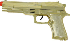 Pistolet Or métal / Pistolet Joker Dorée En Plastique / La Maison Du Déguisement