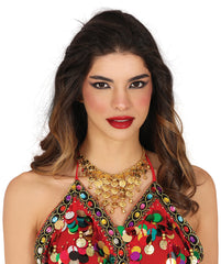 Collier Princesse Jasmine / Collier Danseuse Orientale /Collier de pièces dorées arabe / La Maison Du Déguisement