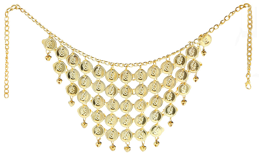 Collier Princesse Jasmine / Collier Danseuse Orientale /Collier de pièces dorées arabe / La Maison Du Déguisement