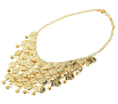 Collier Princesse Jasmine / Collier Danseuse Orientale /Collier de pièces dorées arabe / La Maison Du Déguisement