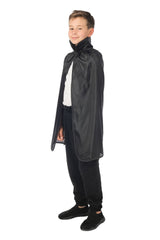Cape Noir Enfant / Cape Noire avec Col Enfant / La Maison Du déguisement