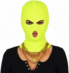Cagoule Néon Jaune / Cagoule Fluo Jaune / La Maison Du Déguisement