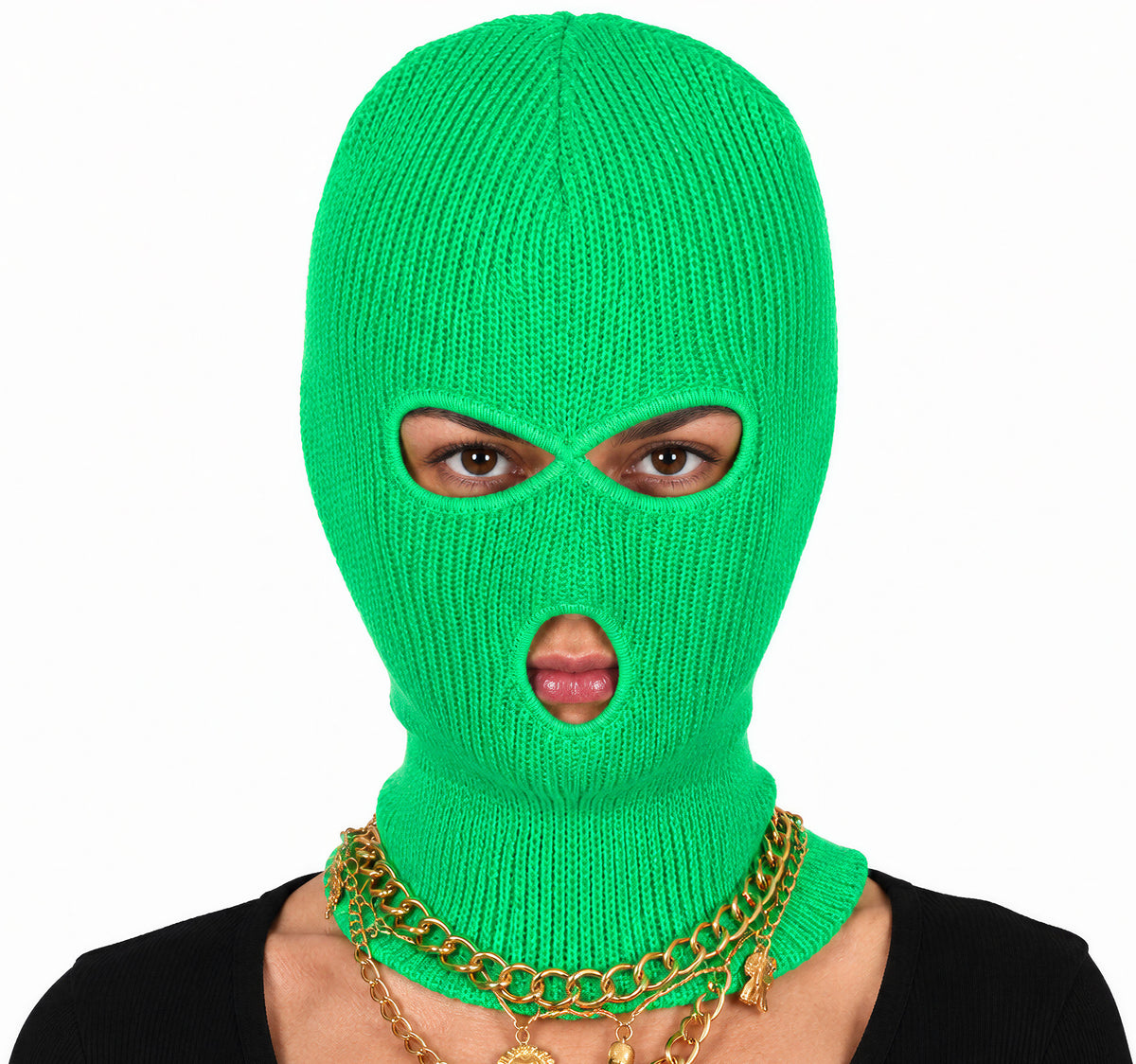 Cagoule Néon Vert / Cagoule Fluo Vert / La Maison Du Déguisement