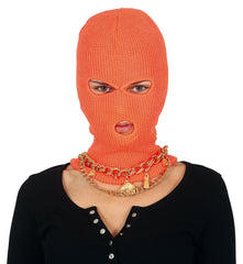 Cagoule néon Orange / Cagoule Fluo Orange / La Maison Du Déguisement