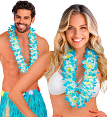 Collier Hawaïen Azur / Collier Hawaï Bleu / La Maison Du Déguisement