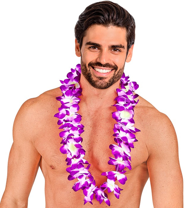 Collier Hawaïen Violet / Collier Hawaï Violet / La Maison Du Déguisement