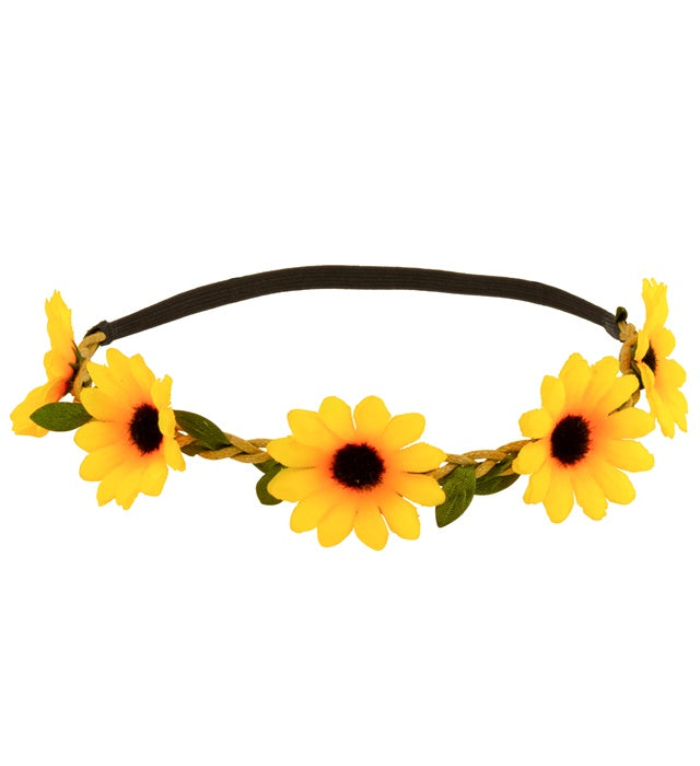 Bandeau à Fleurs Tournesol / Couronne De Fleurs Tournesol / La Maison Du Déguisement