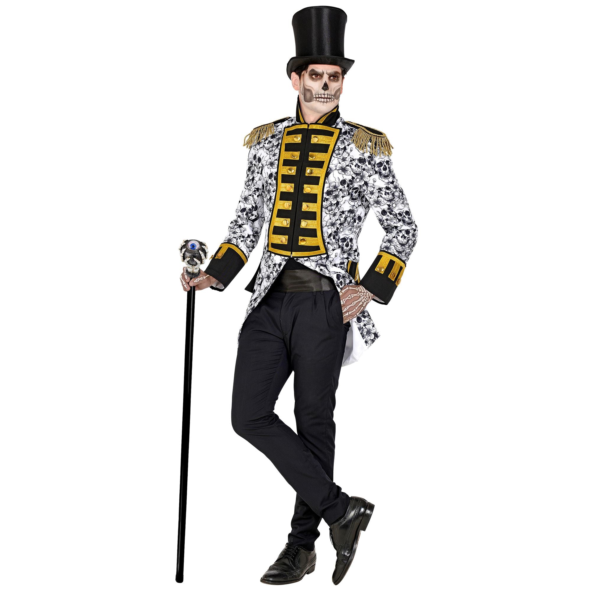 Canne Squelette amovible Avec Oeil Flottant / Canne Magicien halloween / Canne Vampire Horror / La Maison Du Déguisement