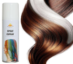 Bombe cheveux couleur blanc / Laque cheveux blanche / Spray laque cheveux Blanc / La Maison Du déguisement