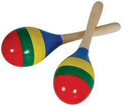 Maracas en Bois multicolore / Maracas mexicains en Bois multicolore / La Maison Du Déguisement