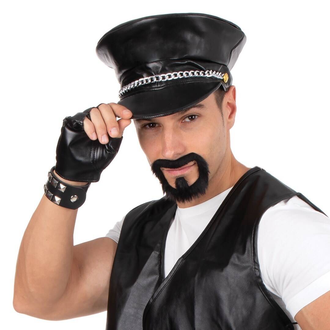 Casquette De Biker Avec Chaîne / Casquette Rocker / La Maison Du Déguisement