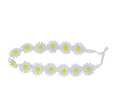 Bandeau Couronne de Fleurs Blanches / Serre tête Marguerite / Diadème avec fleurs blanches / La Maison Du Déguisement
