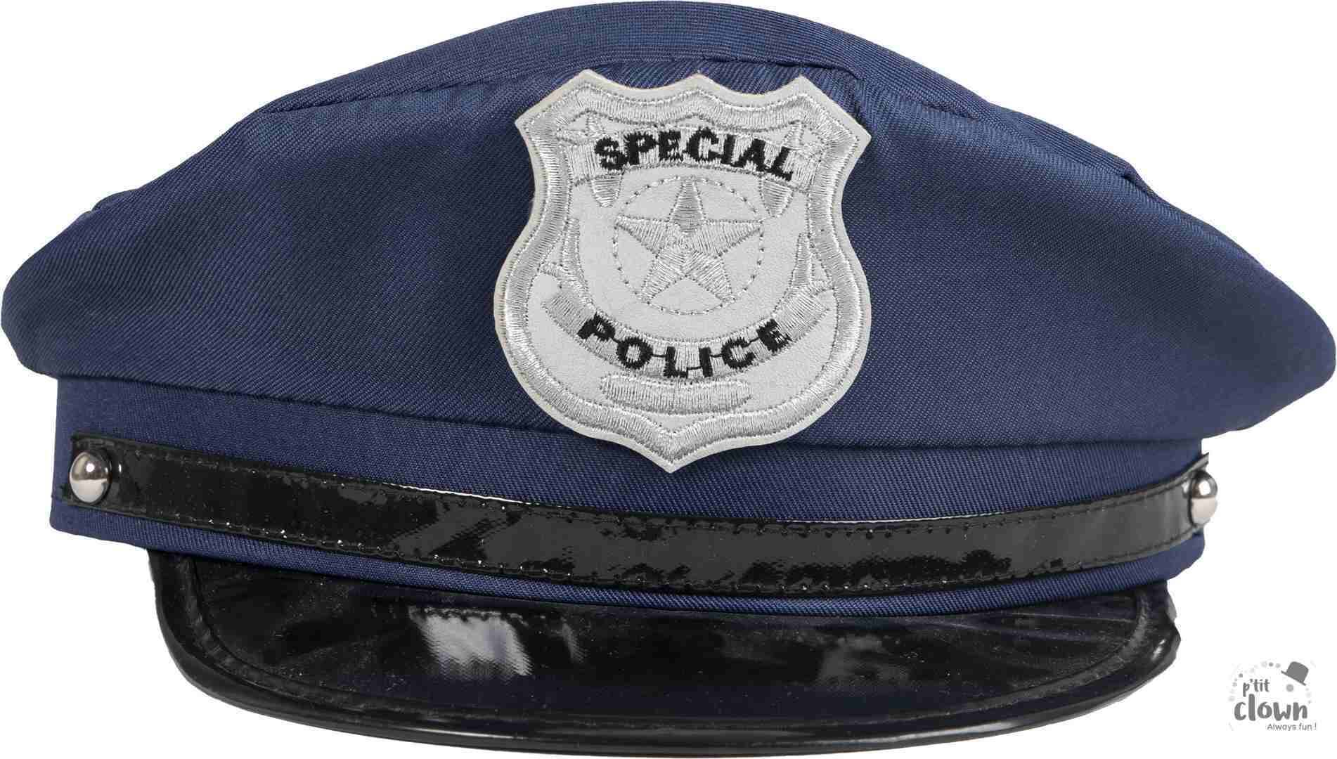 Casquette de Policier Adulte | Accessoire de Déguisement | La Maison du Déguisement