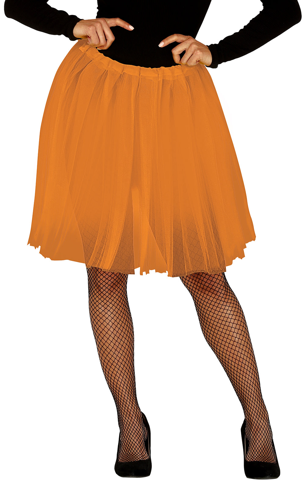 Tutu Orange en Tulle BM / Tutu Résille Orange 60 cm / La Maison Du Déguisement