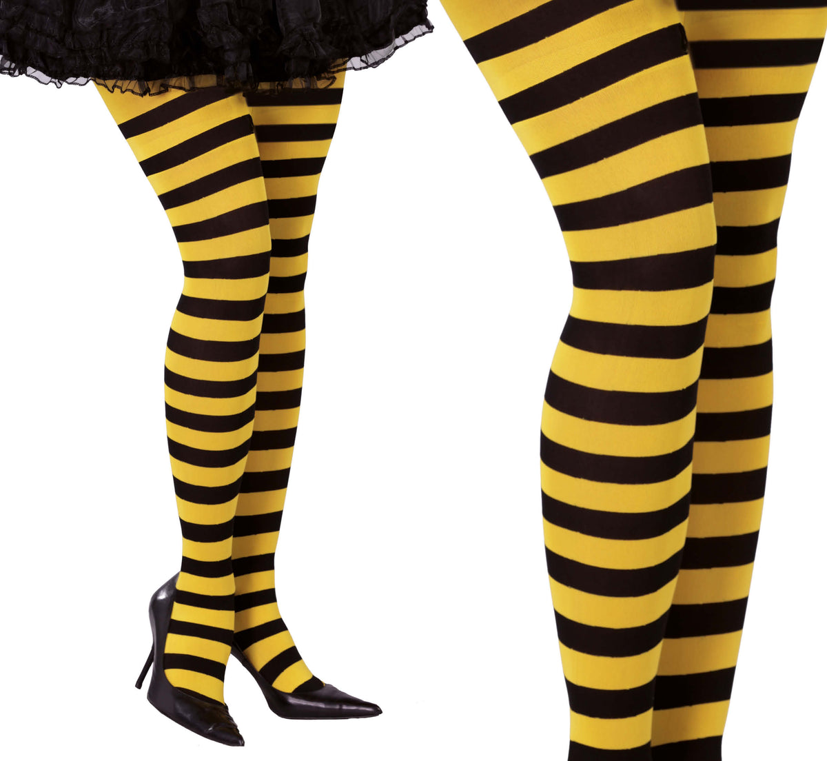 Collant Opaque Abeille Rayées Noire et Jaune / La Maison Du Déguisement
