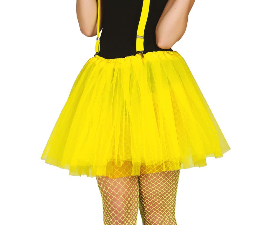 Tutu Jaune en tulle / Tutu résille Jaune / La Maison Du Déguisement
