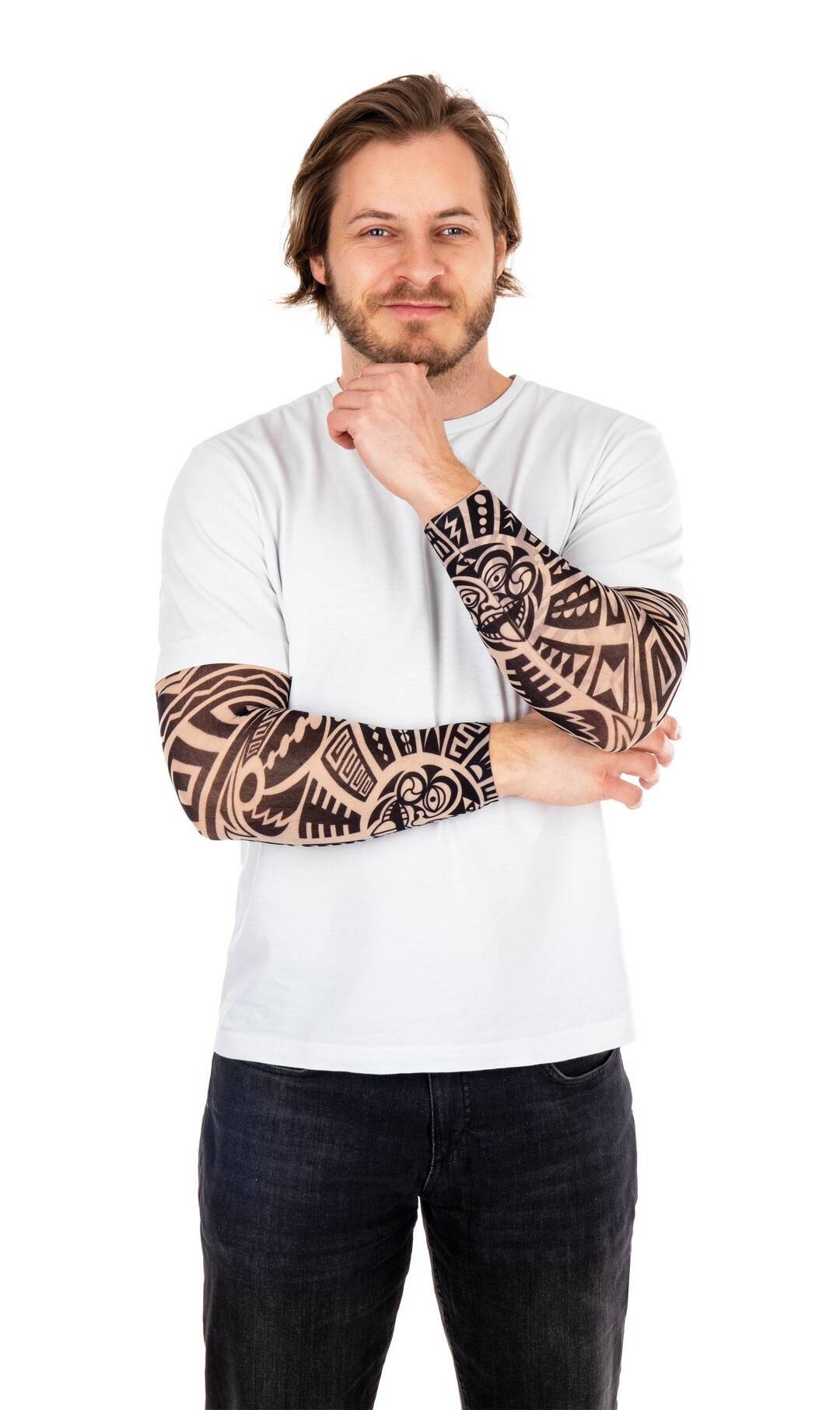 Manches Tatouages Temporaires Modèle Aléatoire / La Maison du Déguisement