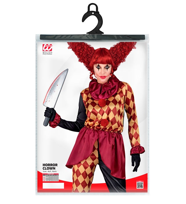 Déguisement Clown Sanglant Adulte / Costume Clown Horreur Halloween Femme / La Maison Du Déguisement