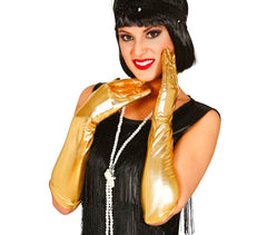 Gants Longs Métallisés Or / Gants Longs Métallisés Dorée / La Maison Du Déguisement