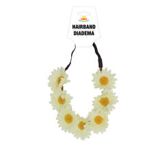 Couronne de Fleurs Blanches / Serre tête Marguerite / Diadème avec fleurs blanches / La Maison Du Déguisementaccessoires degui
